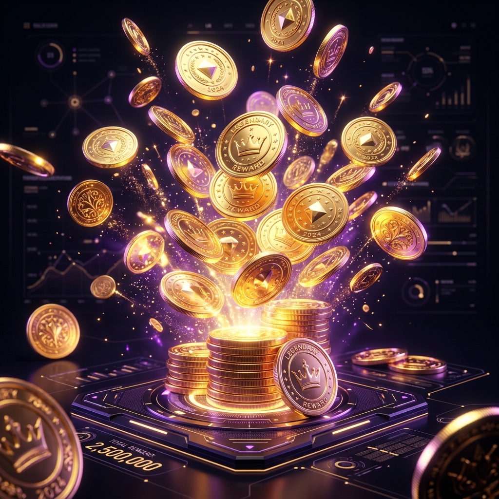 S&P welcome reward coins artwork
